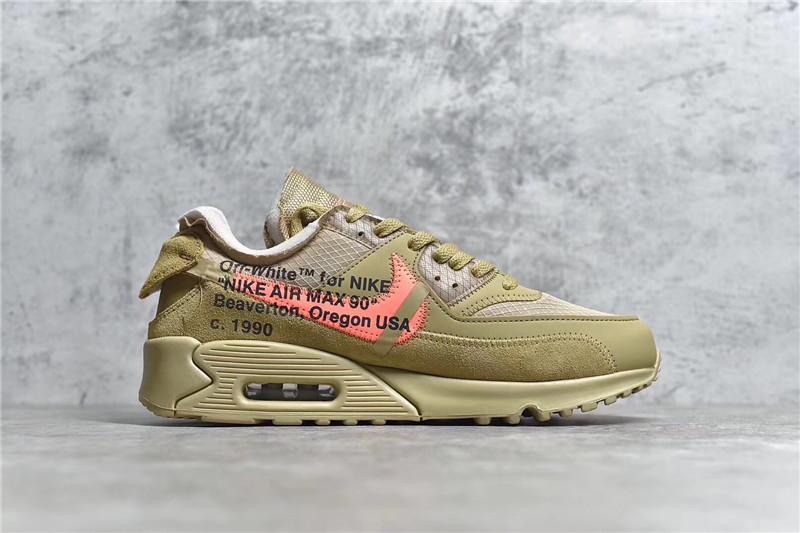 PK GOD Off-White x Nike Air Max 90 Desert Ore ready to ship